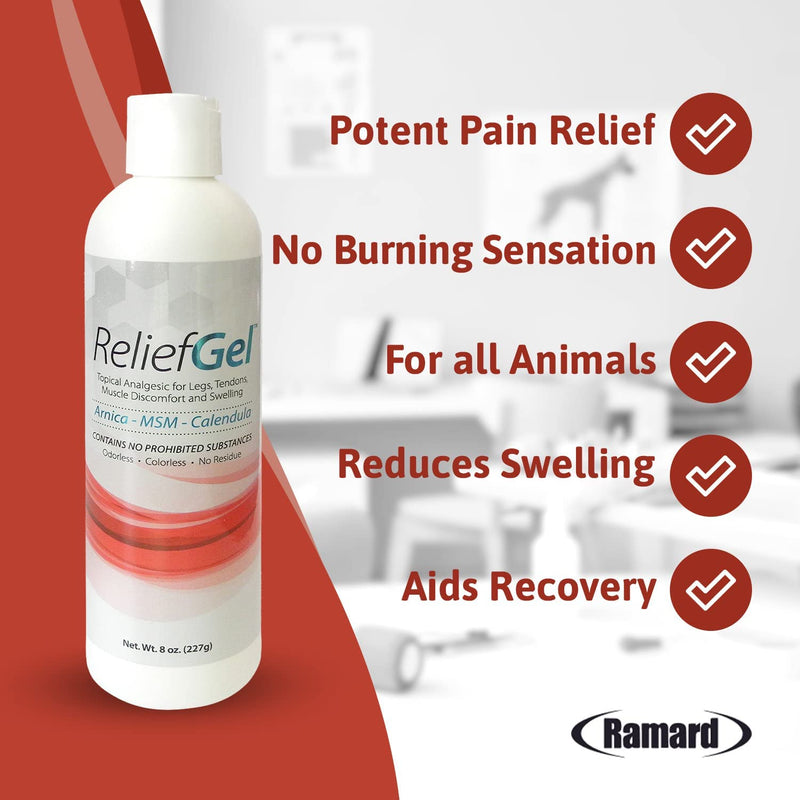 RELIEF GEL FOR HORSES - Caring Horse Supplies. Ramard Gel for Horses.