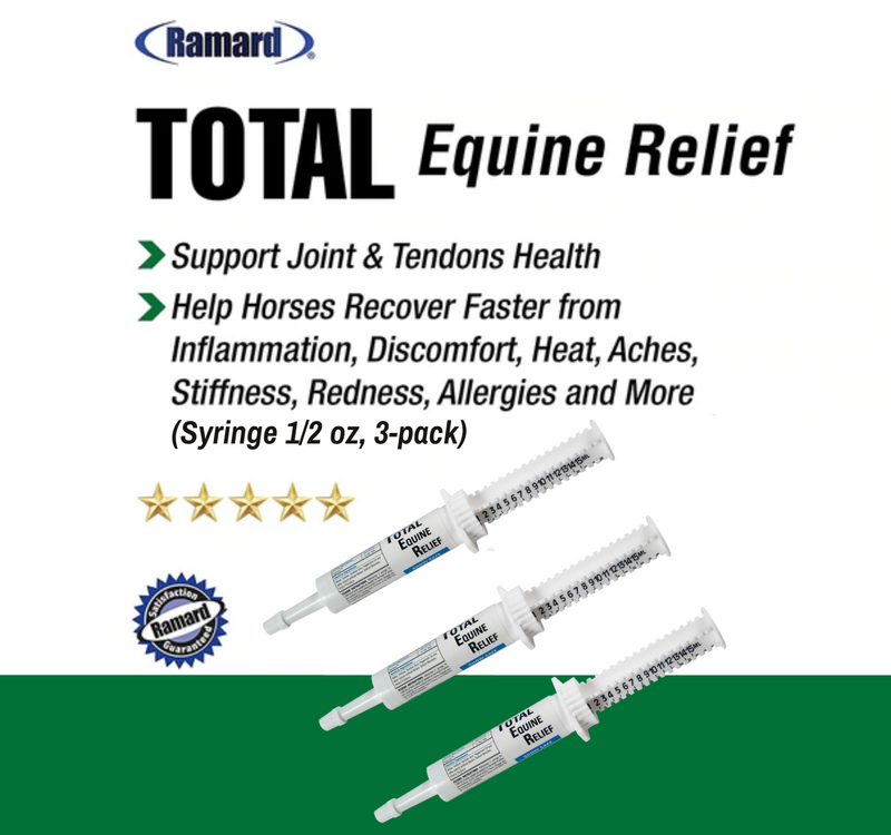 TOTAL EQUINE RELIEF SYRINGE 1/2 OZ -PAIN RELIEF FOR HORSES - The Best Horse Supplements. Effective Horse Pain Reliever